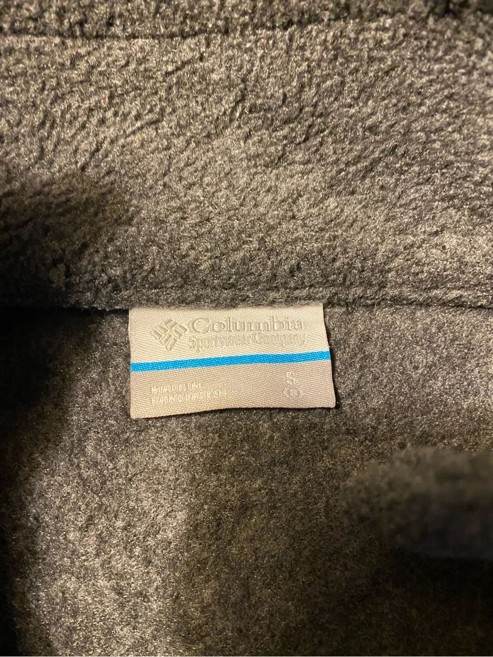 Columbia Kids Size S (8) Gray/Dark Grey Fleece Jacket!